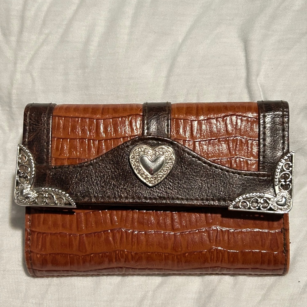 BRIGHTON BLACK BROWN LEATHER